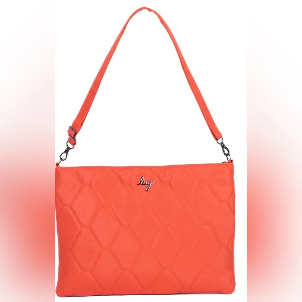 LUG Galley Satin Luxe VL Portfolio Papaya NWOT